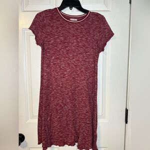 love, Fire Maroon Heathered Dress